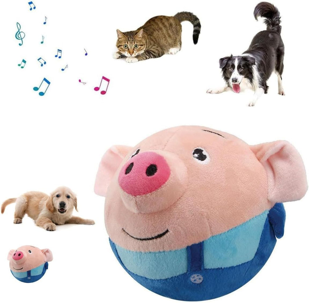 Tropame active moving pet toy pink ball for energetic play and exercise.
