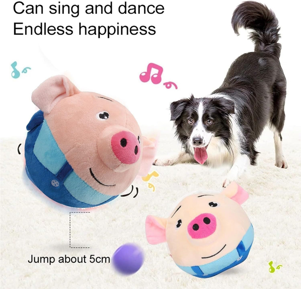 Tropame washable dog ball toy with back zipper for easy cleaning after play.