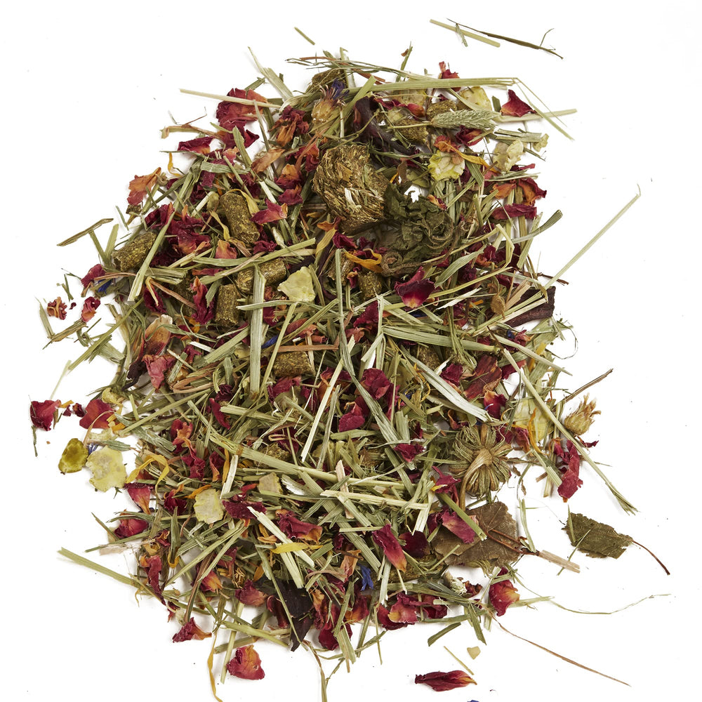 Tropical Carnival grain-free Timothy hay blend supports dental health