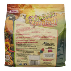 Tropical Carnival ingredients close-up with fruits, nuts, vegetables highlighting variety.
