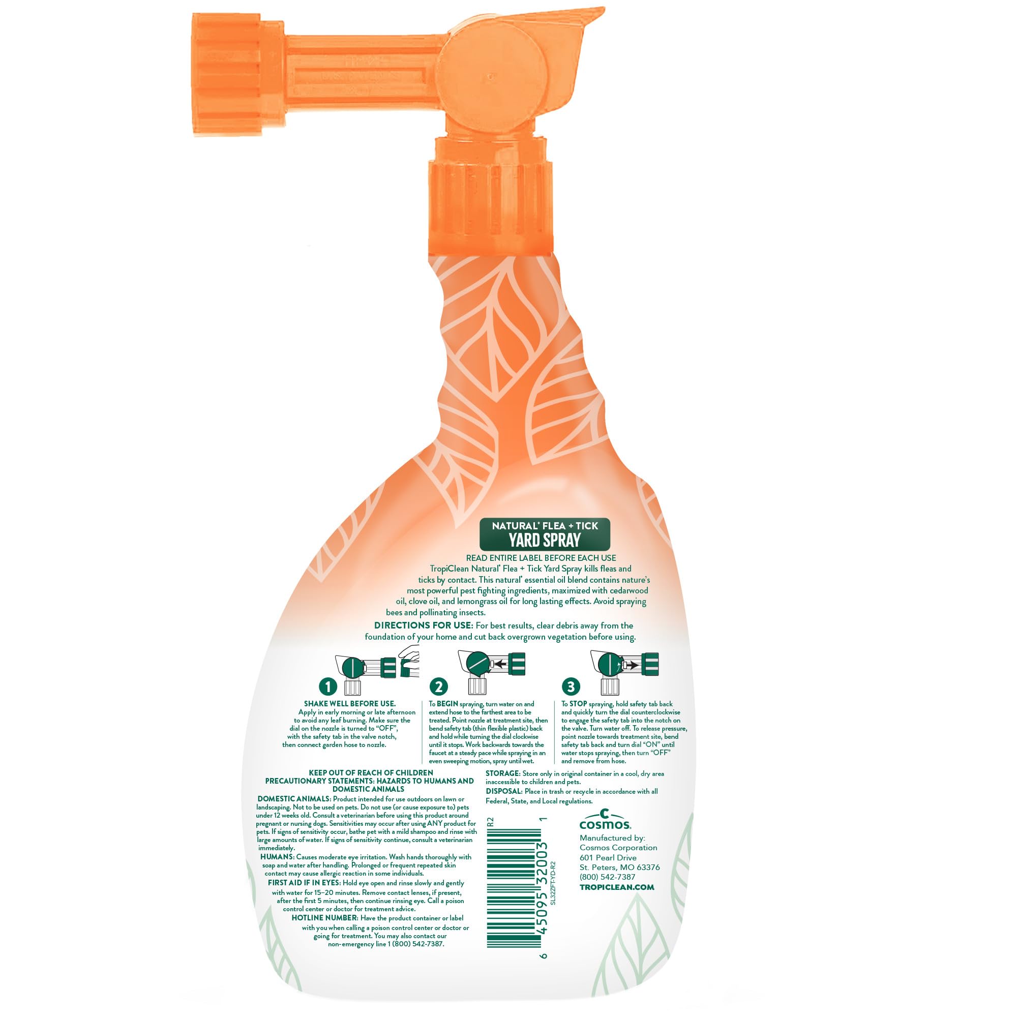 TropiClean bottle close-up with label and cap