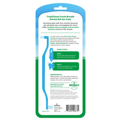 TropiClean cat toothpaste with chicken flavor aids brushing ease