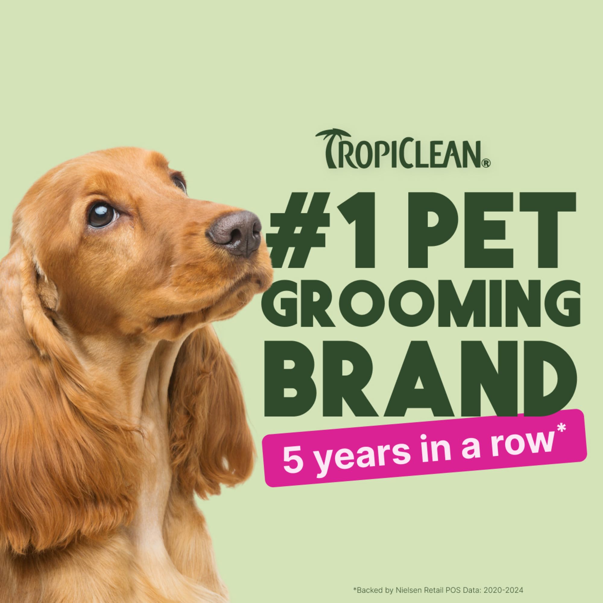 TropiClean Deep Cleaning Pet Wipes for gentle facial cleaning and odor control.