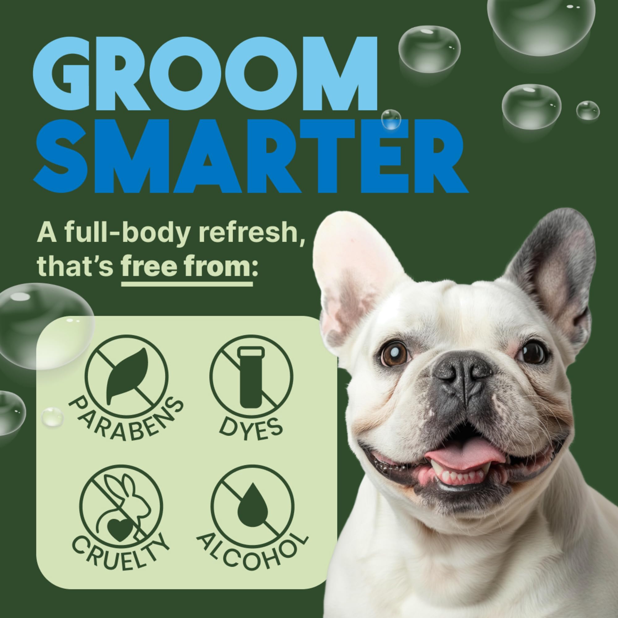 TropiClean dog and cat-safe after-bath spray for detangling.