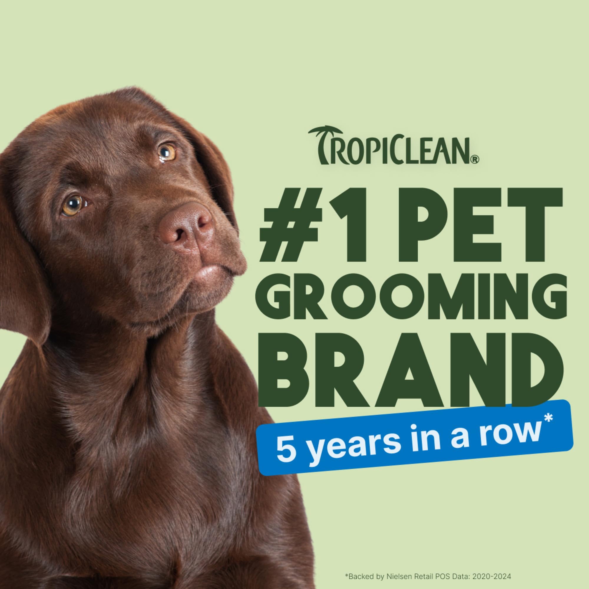 TropiClean dog ear wipes close-up—odor elimination on-the-go.