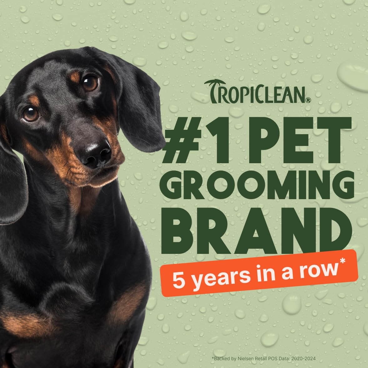TropiClean dog perfume after bath coat spray for silky, refreshed fur.