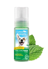 TropiClean Fresh Breath Dental Foam Bottle — quick breath refreshment for dogs and cats