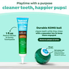 TropiClean Fresh Breath ball is ideal for small dogs weighing 5 to 25 pounds.