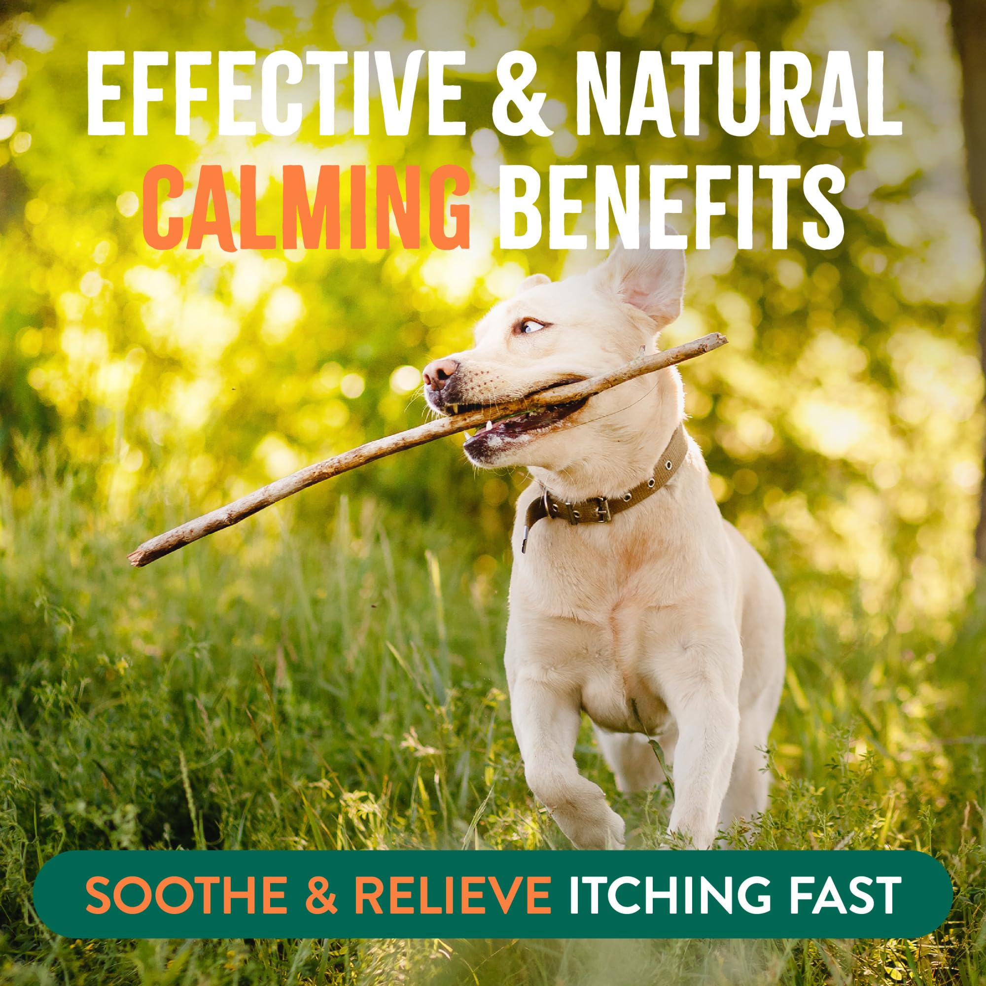 TropiClean fresh citrus scent aroma evokes a clean, calm experience during application.