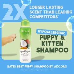 TropiClean Gentle Puppy Shampoo ingredients oatmeal aloe for soothing comfort