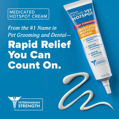 TropiClean HomeVet Medicated Cream label highlighting key ingredients.