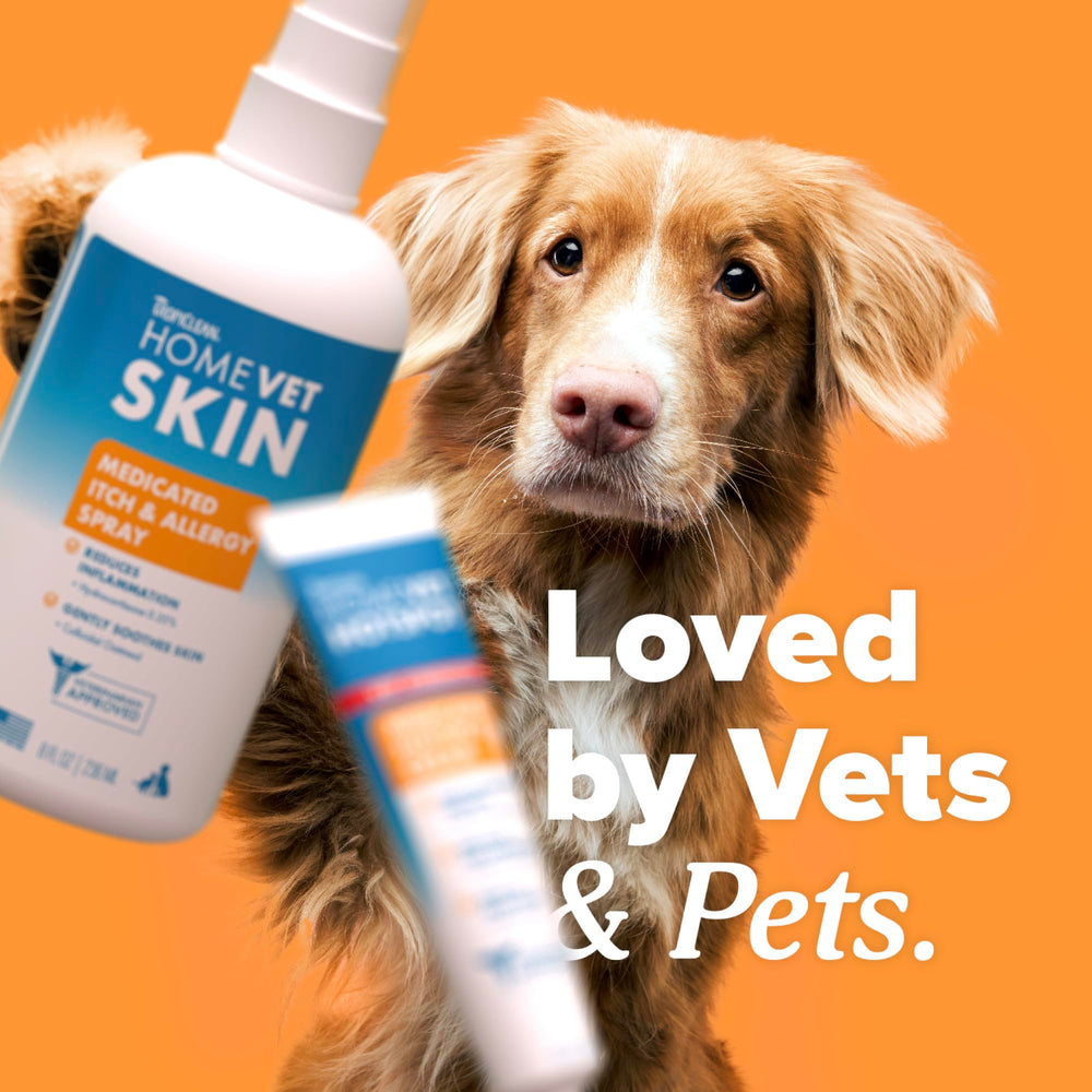 TropiClean HomeVet Medicated Cream tube open, ready for quick use.