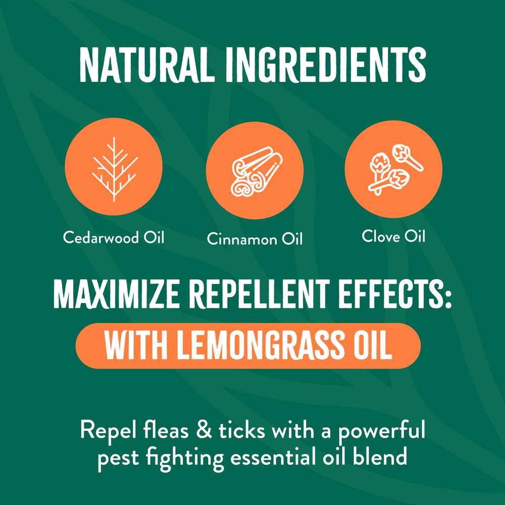 TropiClean outdoor pest control on grass for fleas and ticks