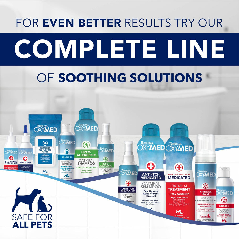 TropiClean OxyMed: cuidado de piel en perros para areas sensibles