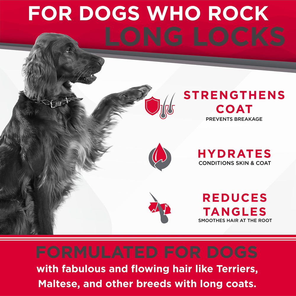 TropiClean Perfect Fur bottle highlights USA-made ingredients for coat care