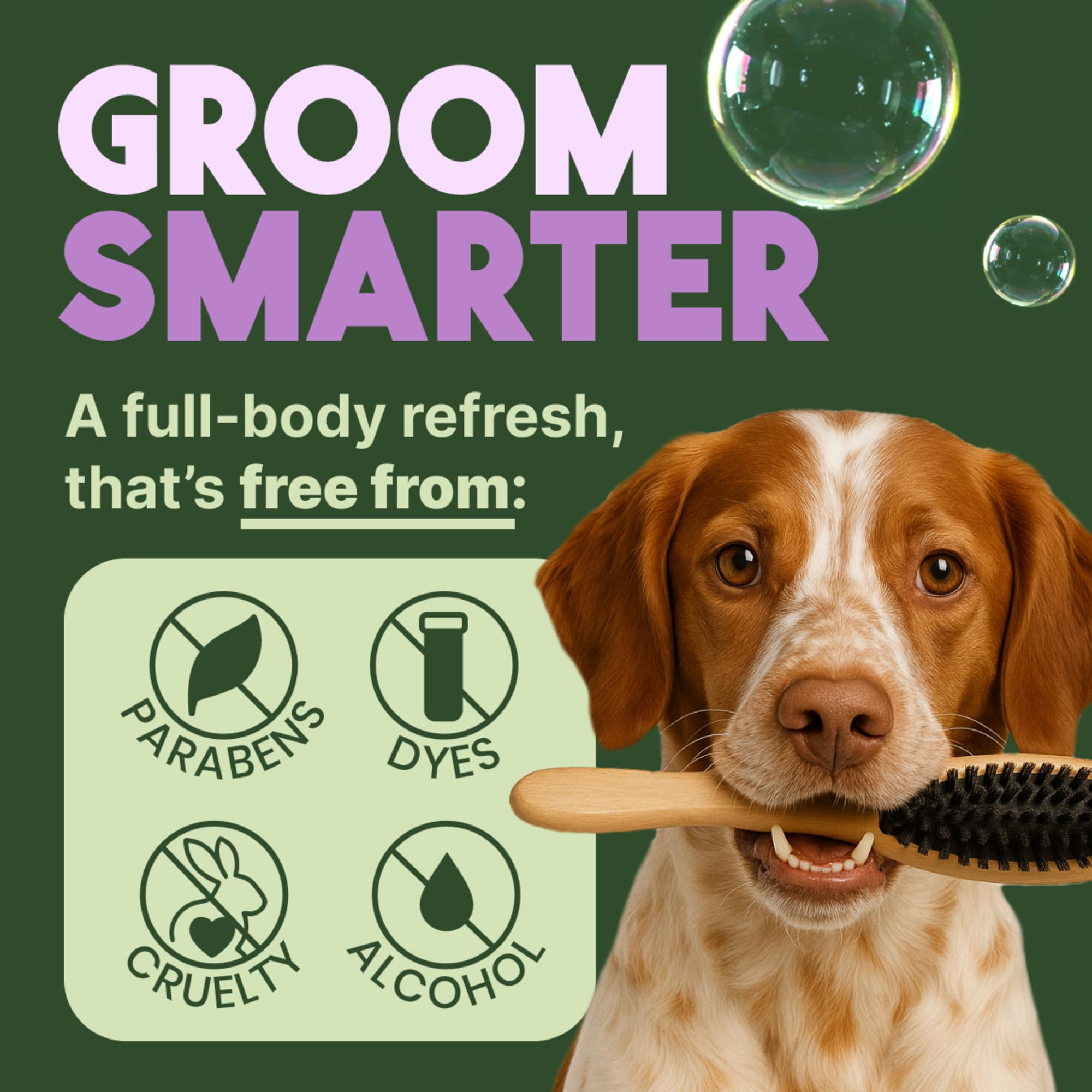 TropiClean puppy-safe conditioner lathering for gentle detangling