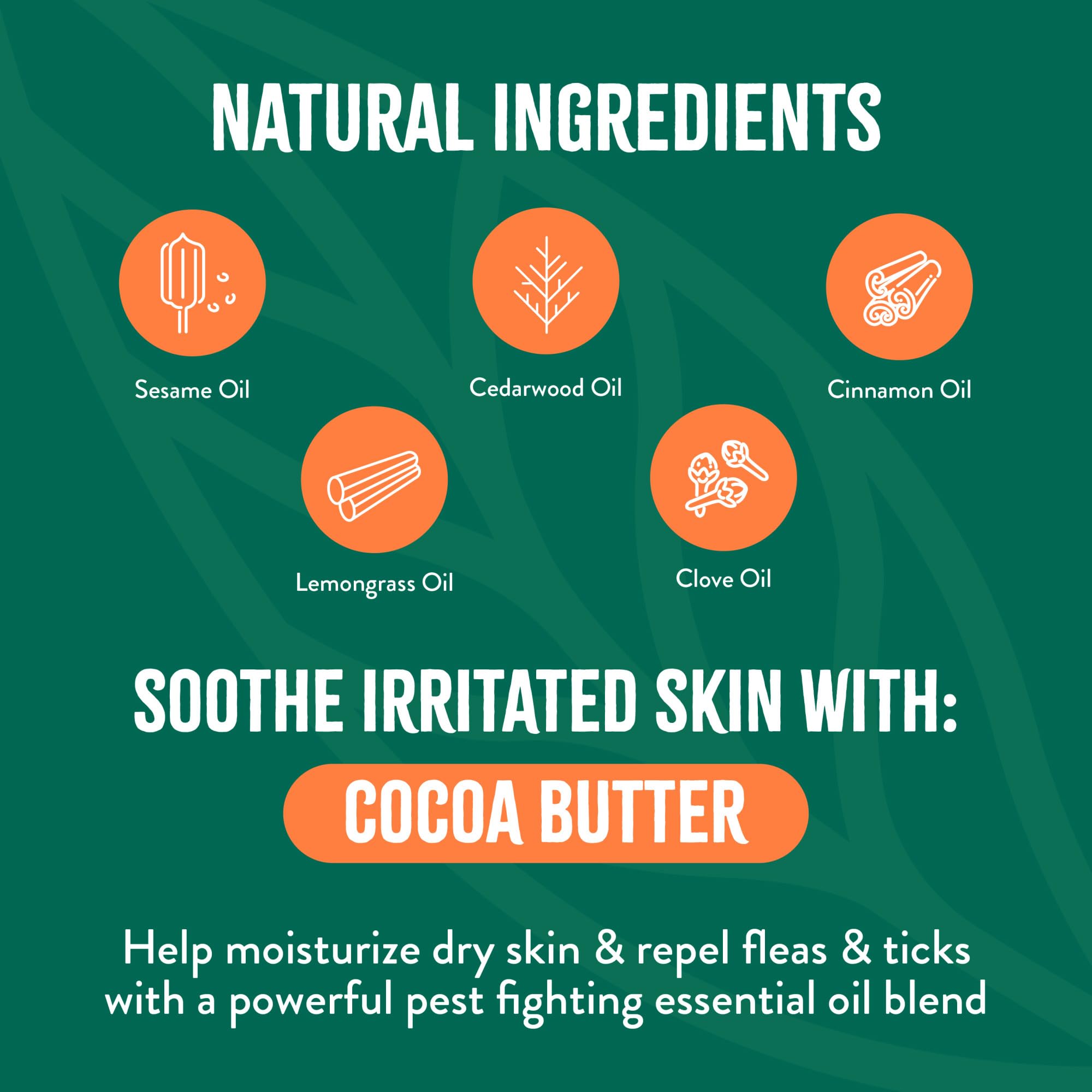 TropiClean Soothing Flea and Tick Shampoo during a home grooming session with kids nearby