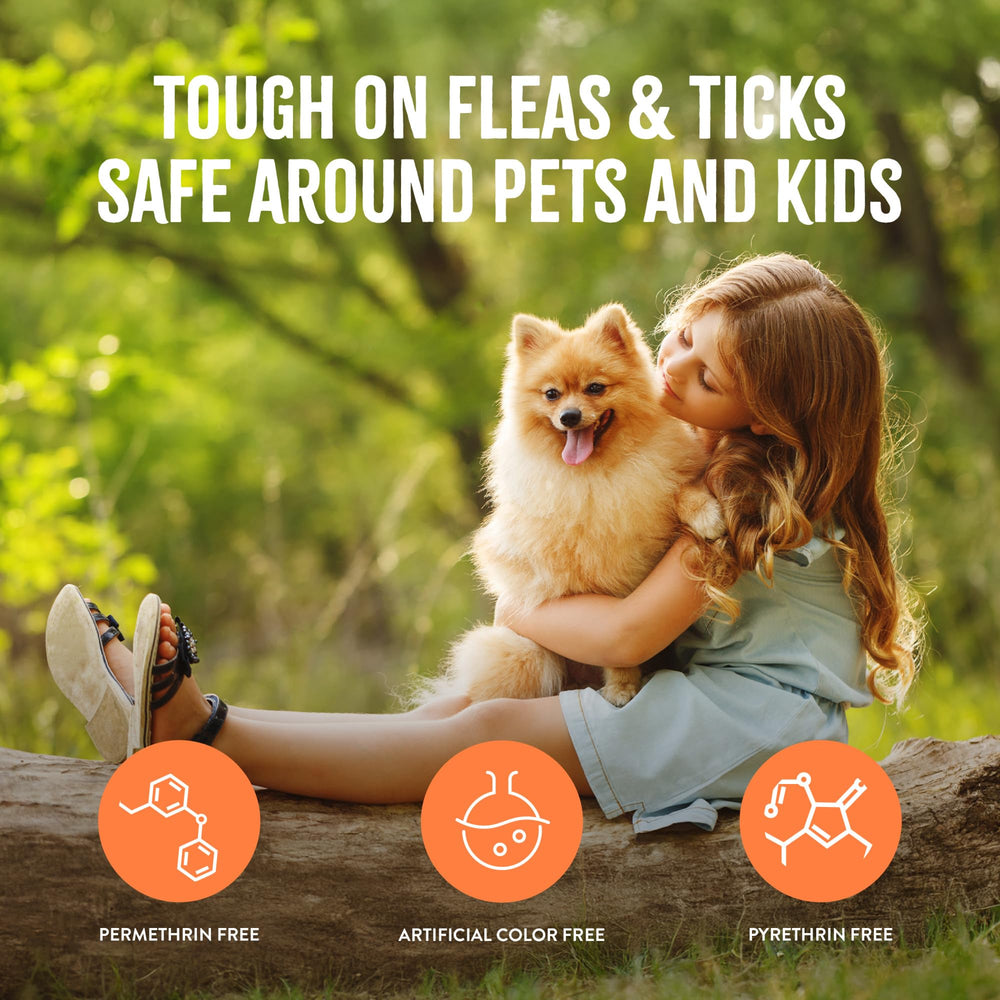 TropiClean Soothing Flea and Tick Shampoo near yard use for home pest care