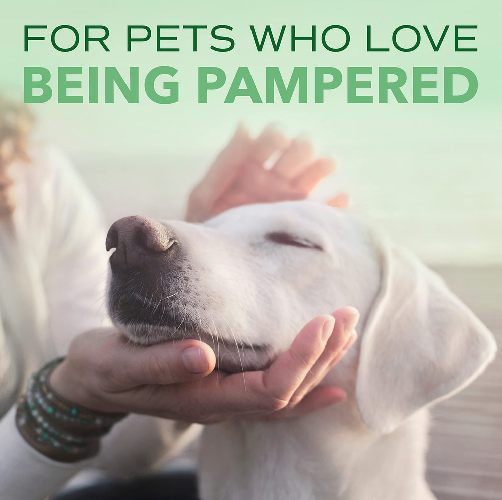 TropiClean Spa Lavish grooming scene suggests salon-quality results for professional use.