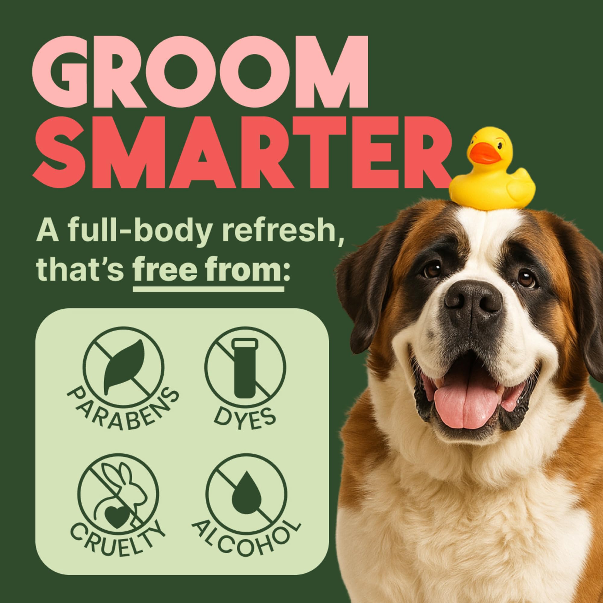 TropiClean Watermelon wipes are cruelty-free and dye-free for pet-friendly grooming.