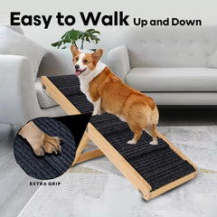 Tropiczest small dog ramp anti-slip surface provides secure footing