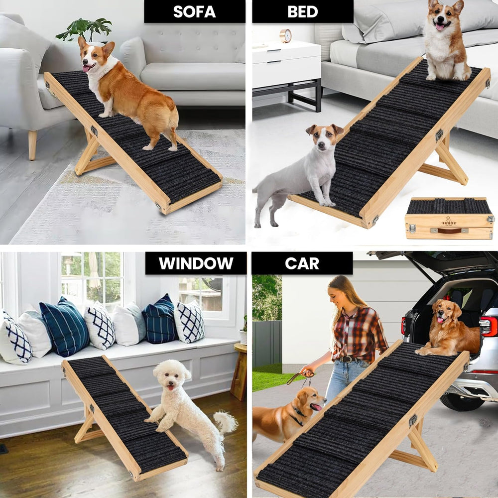 Tropiczest small dog ramp in car for easier pet loading