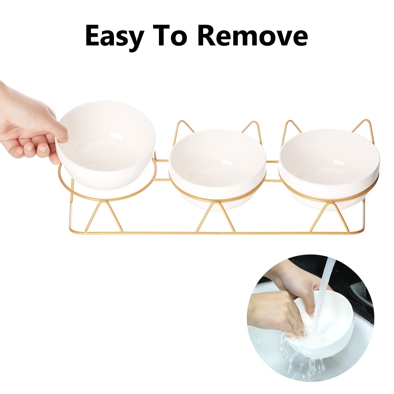 Trosetry ceramic wet food bowl for easy serving and clean post-meal routine.