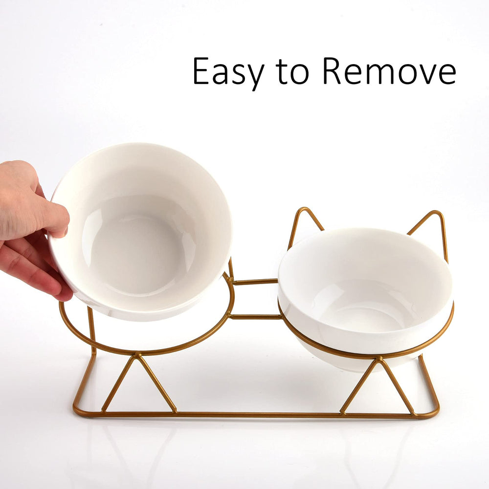 Trosetry cat bowls sturdy ceramic design for everyday use.