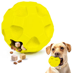 TROUSKAIG interactive puzzle ball engages a bored dog for enriching play.