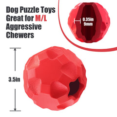 TROUSKAIG Treat Ball shows treat-dispensing feature for extended play