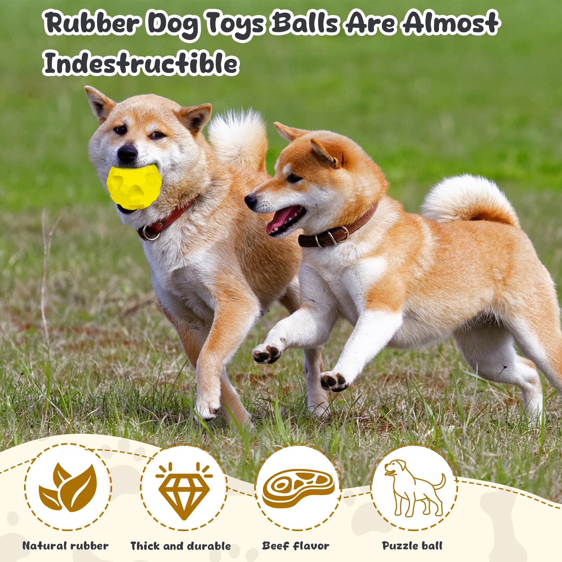 TROUSKAIG treat-dispensing ball slows feeding while rewarding dog's effort.