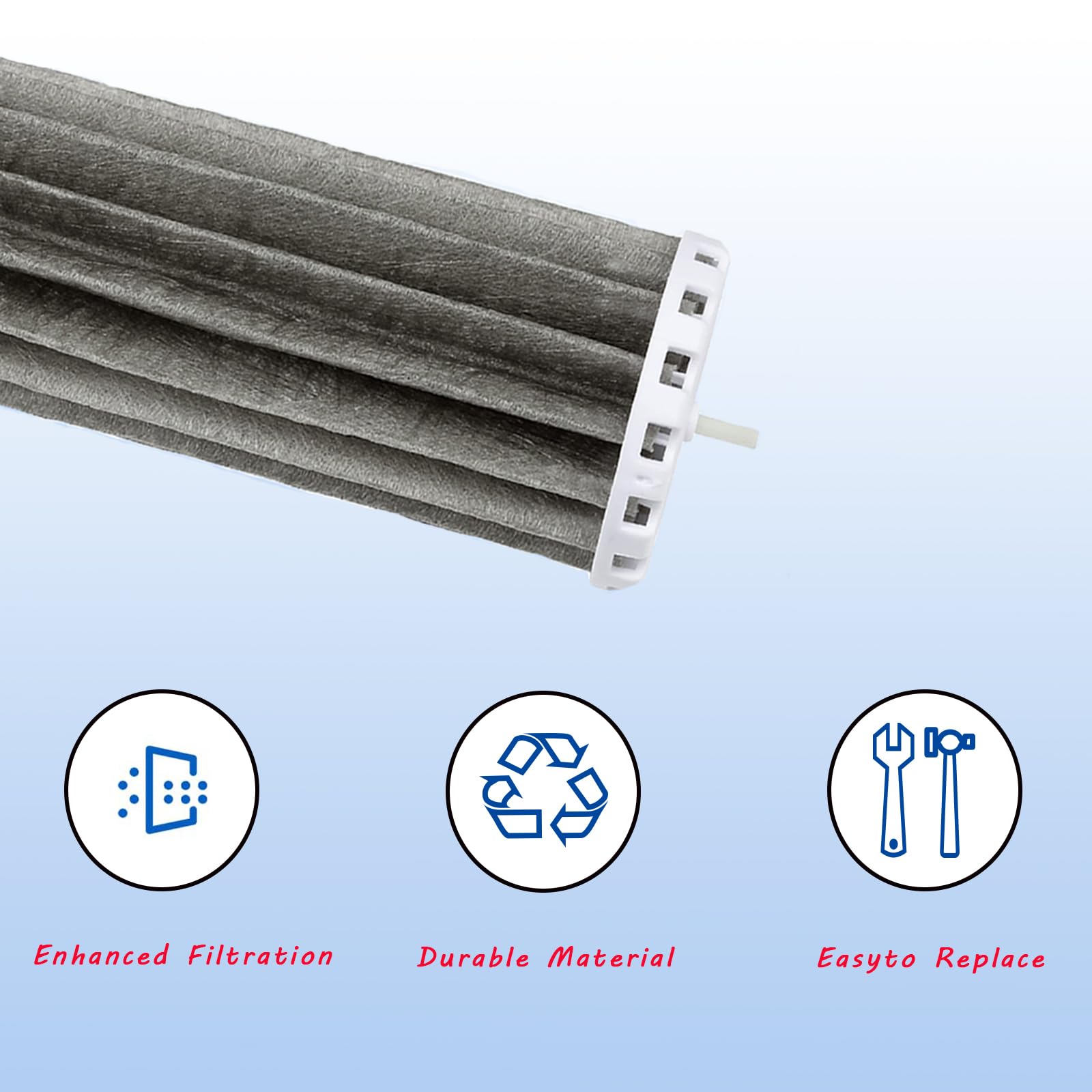 Trsobi high-durability polyester with PP cover for durable filtration.