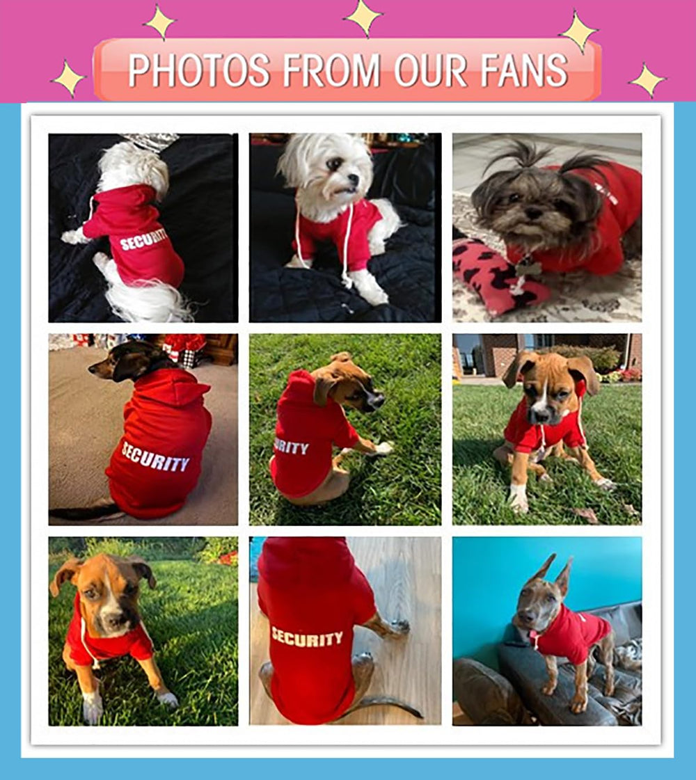 Trudz PET security dog hoodie XXXL measurements emphasize proper fit.