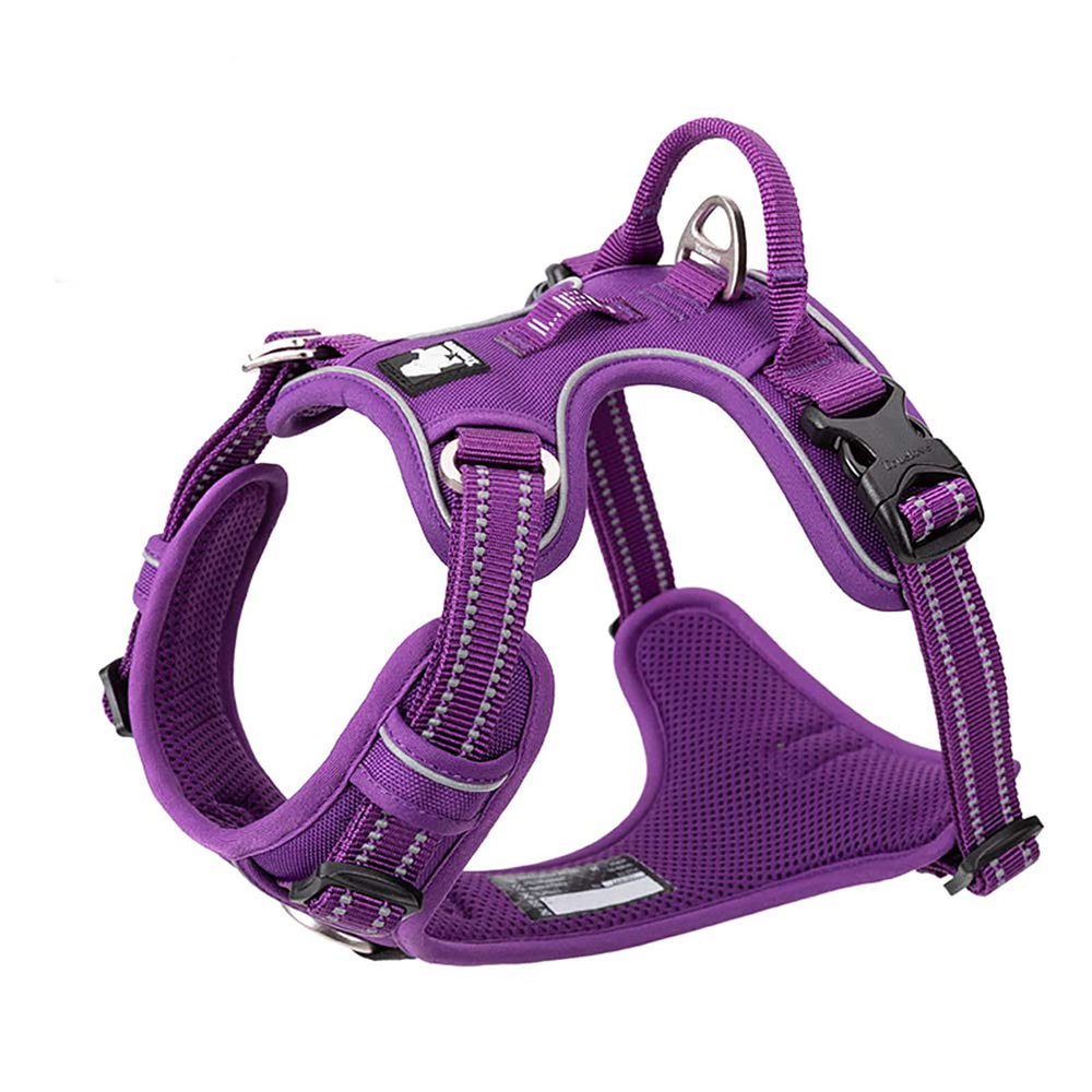 TRUE LOVE dog harness back strap for easy no-head-on wearing and secure fit.