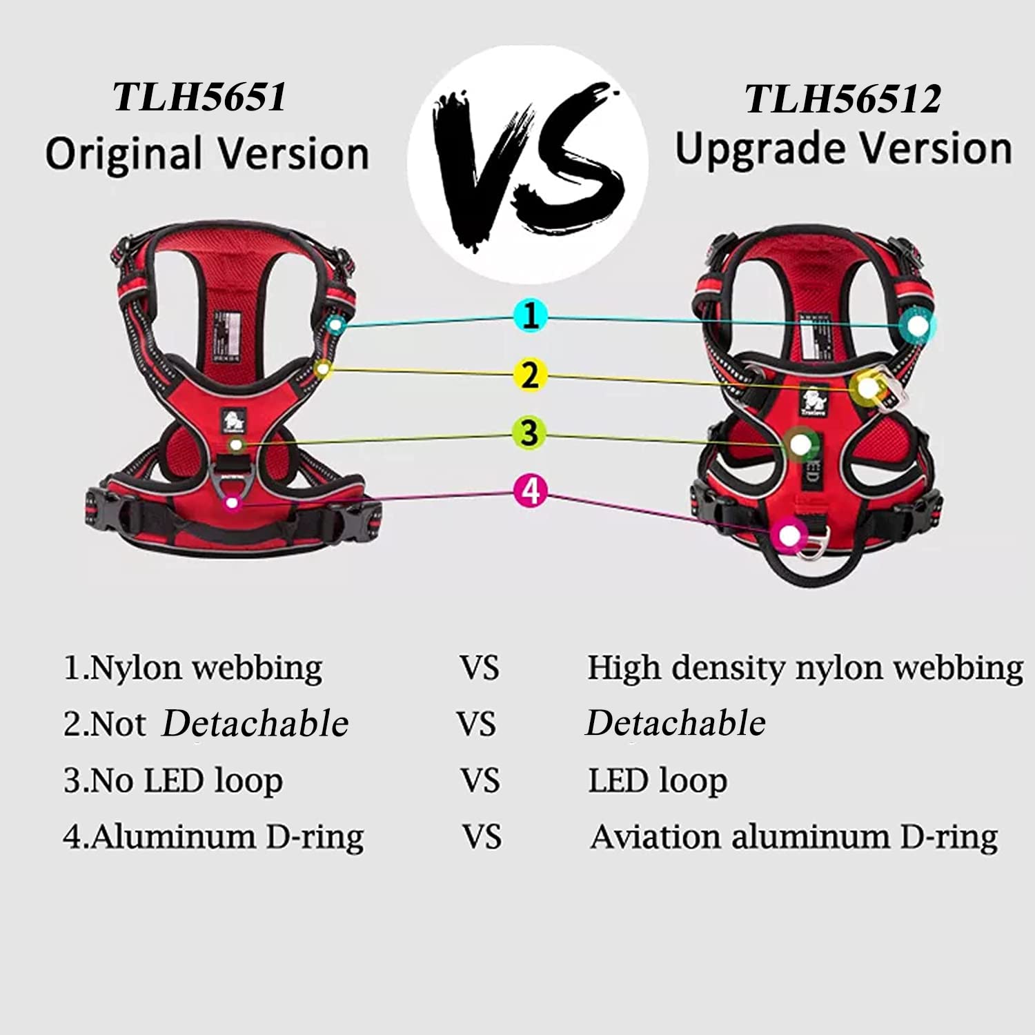 TRUE LOVE Truelove harness two-attachment-points offers extra control and versatility.