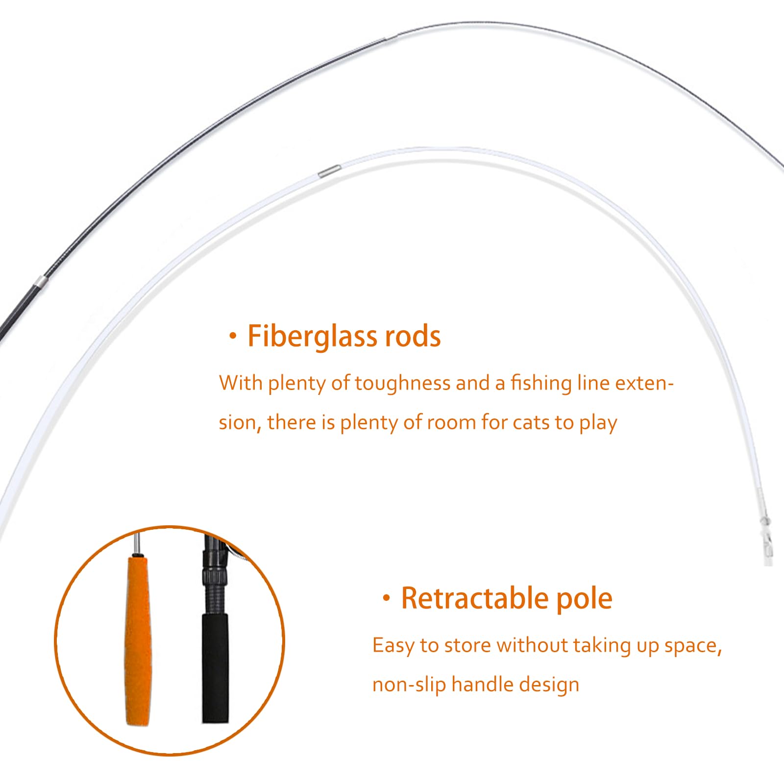 Trumoon cat toys indoor outdoor use for active felines