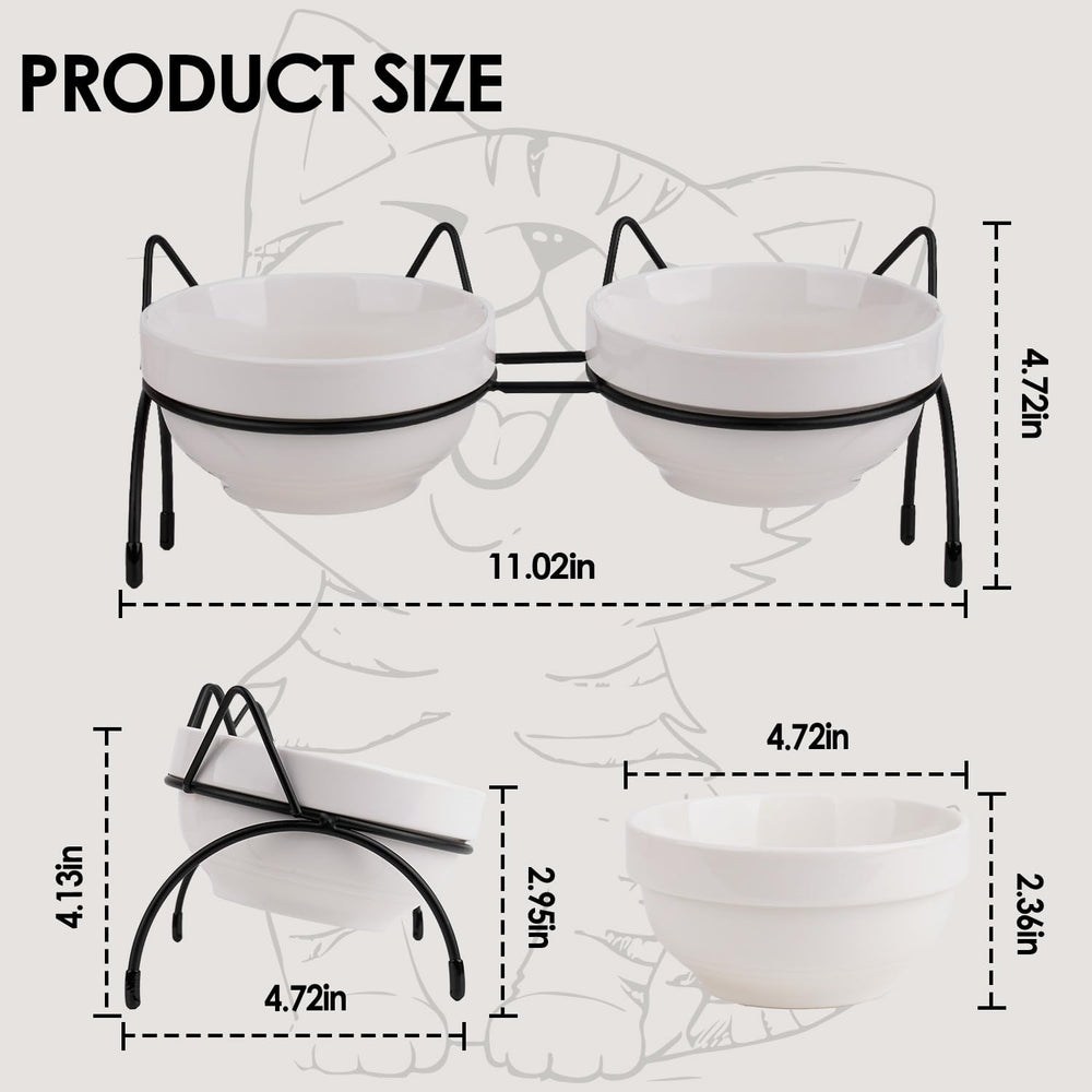 TRUNDISAN double-ceramic-bowls emphasize durable, sanitary dining for pets.