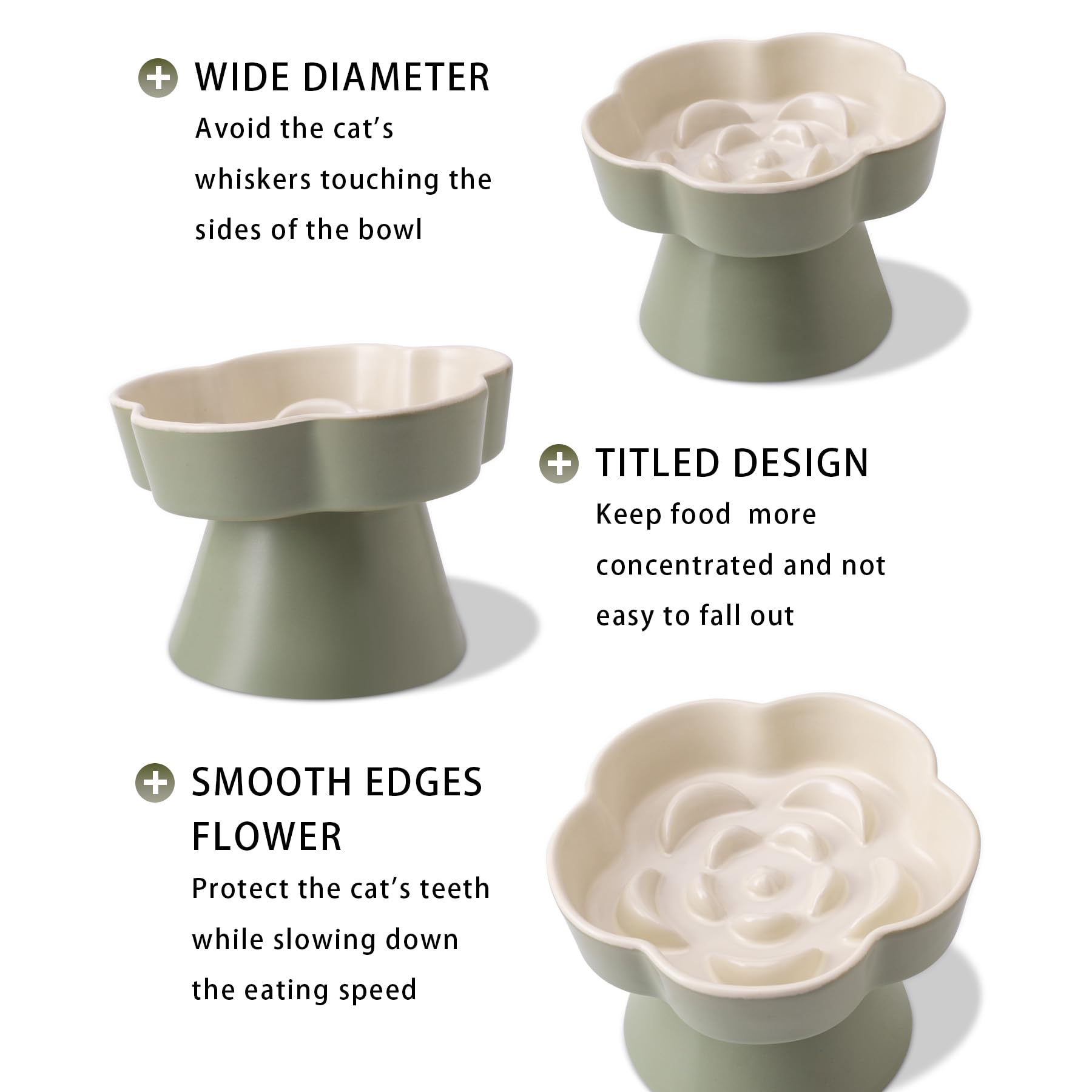 TRUNDISAN flower-shaped slow feeder highlights petal ridges for measured meals
