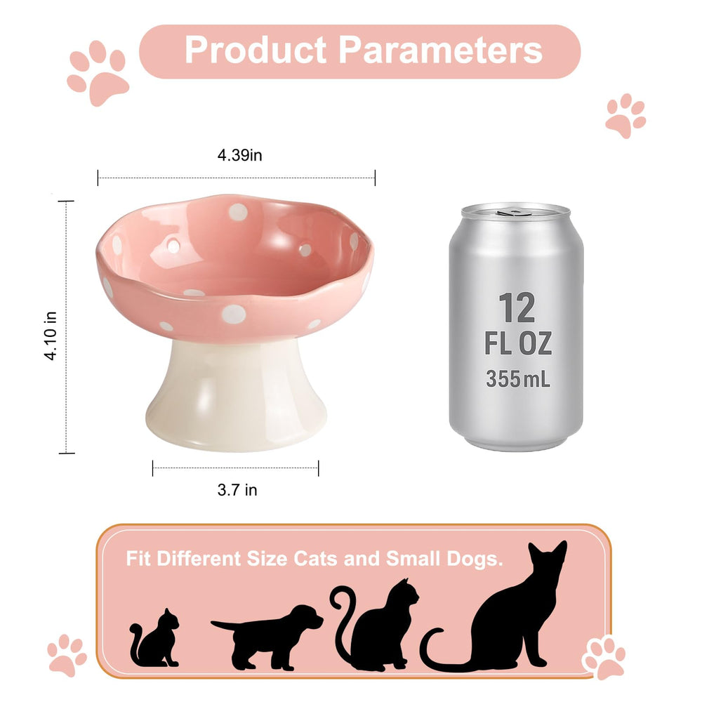 TRUNDISAN tilted elevated cat dish centers food for easy access.