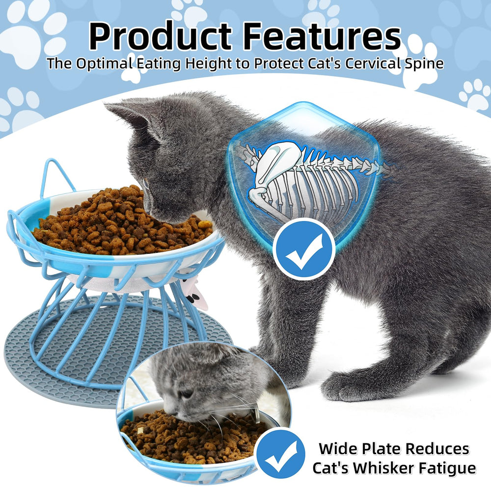 TRUNDISAN whisker-friendly ceramic bowls reduce whisker fatigue during meals.