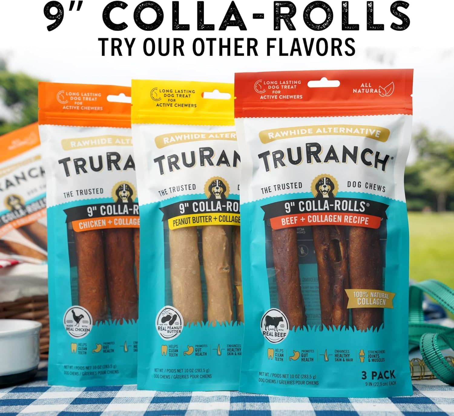 TRURANCH real-beef-gelatin layers visible, natural collagen source supporting joints and muscles