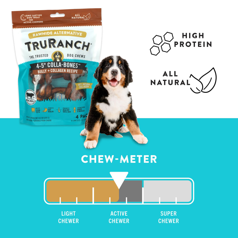 TRURANCH skin-coat-benefit-dog-chew image hints at shinier coat potential