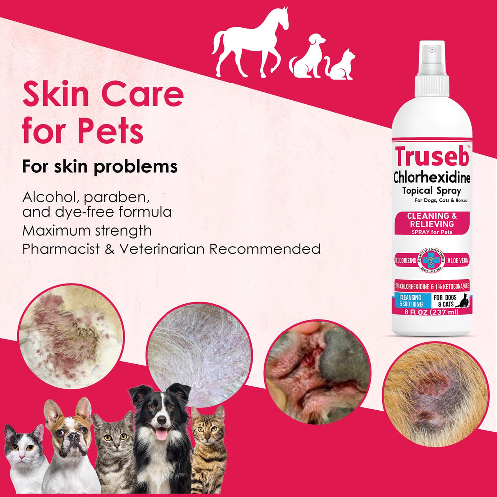 Truseb bottle with aloe highlights soothing ingredient for irritated areas.