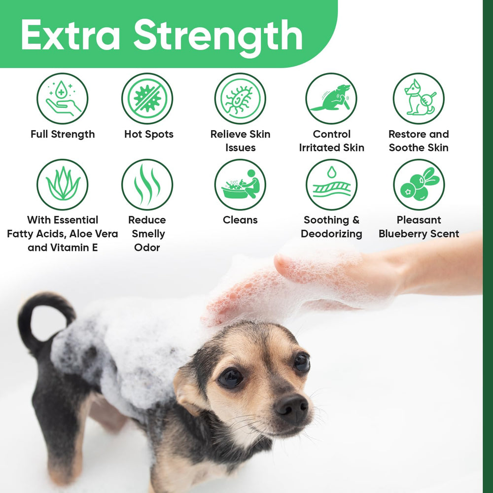 Truseb Multicleanse for dogs, cats, and horses during grooming.