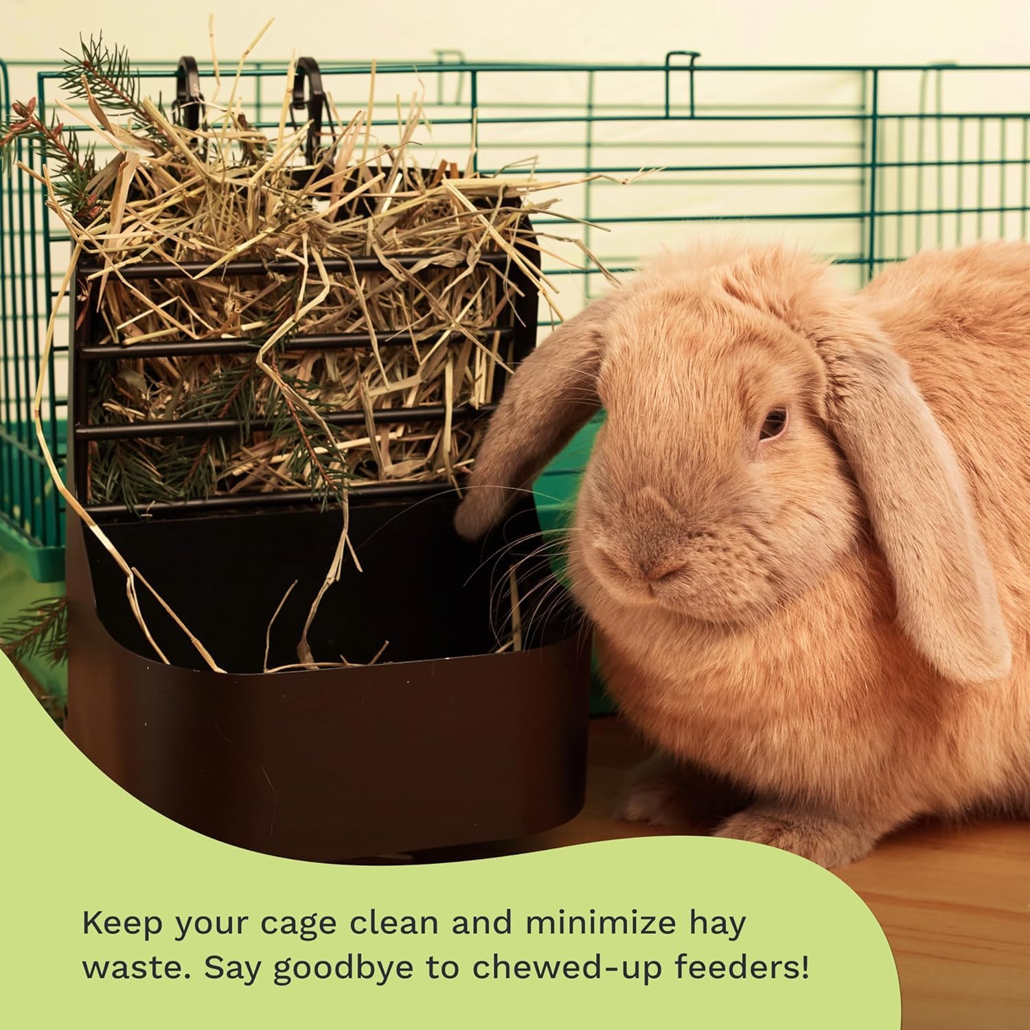 Trustic feeder dimensions 5.5 x 5.5 x 7 inches fit small cages.