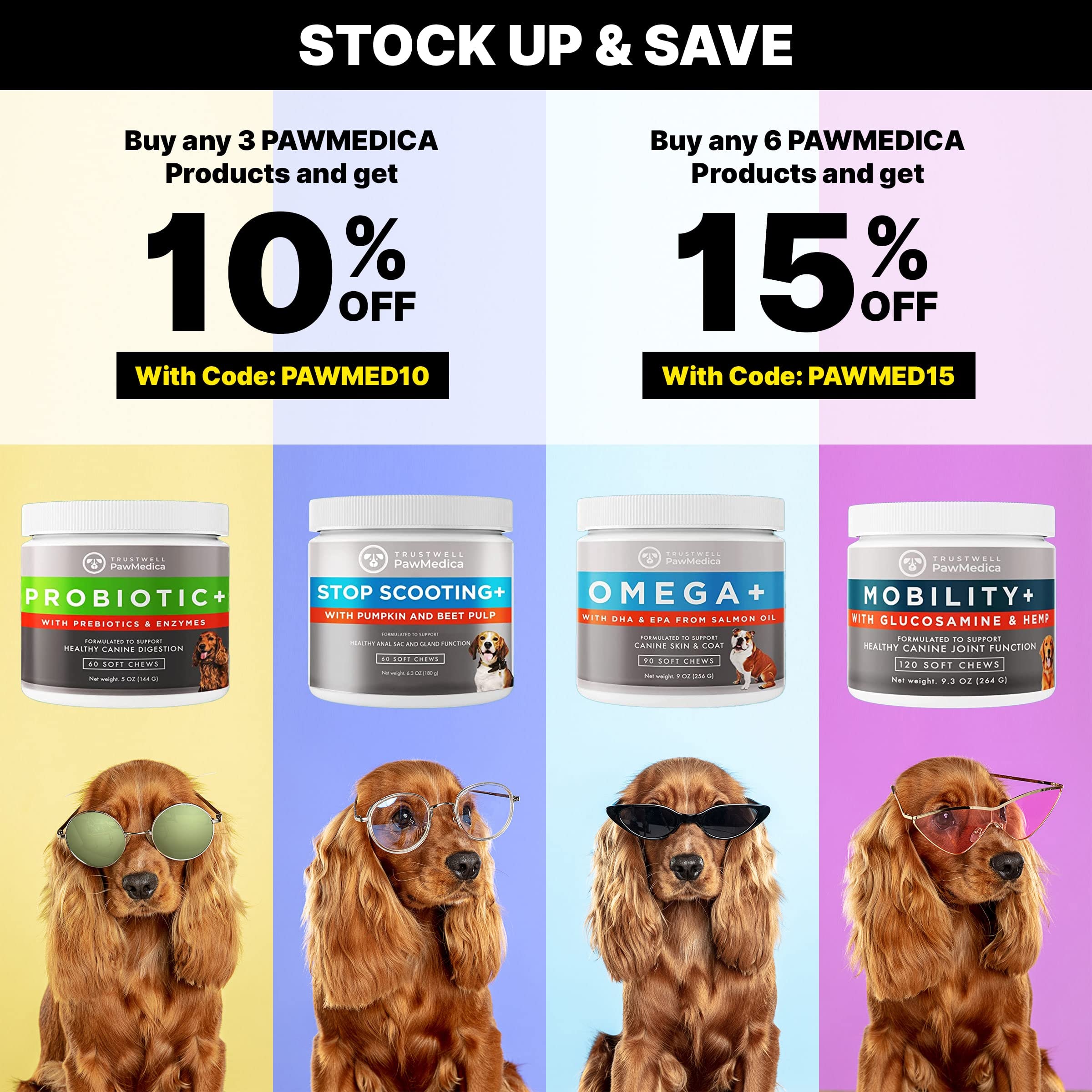 Trustwell PawMedica daily-digestive-support chews promote a tasty routine for dogs.