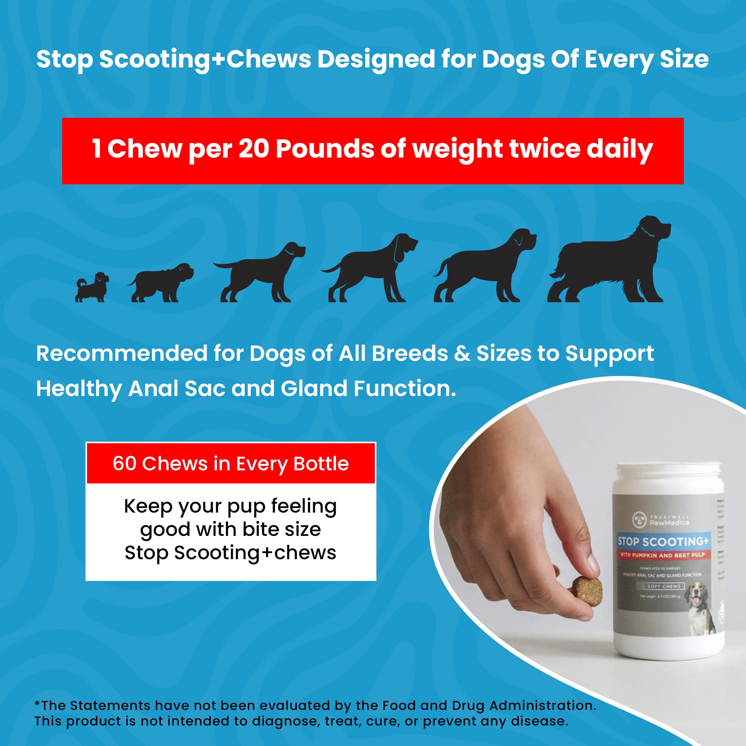 Trustwell PawMedica pumpkin-based fiber supports everyday canine digestion and wellbeing.