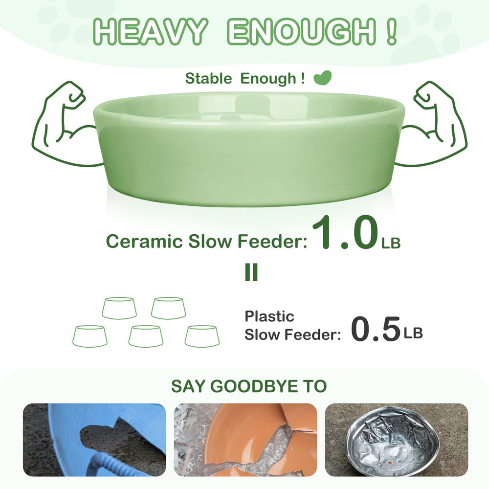 TRUVIC non-slip base on slow feeder bowl prevents tipping