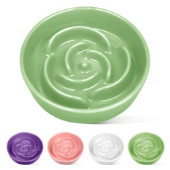TRUVIC rose-petal-maze slow feeder dog bowl slows meals