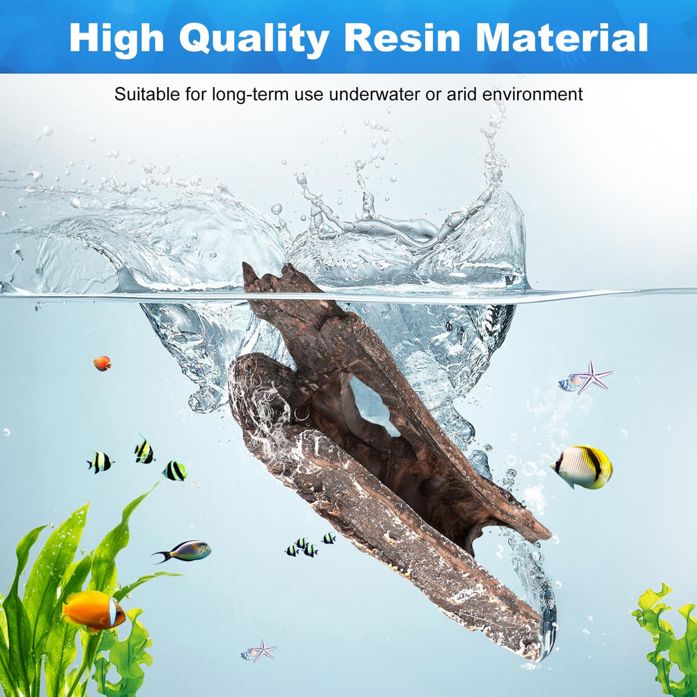 TRUVIC weighted base cave decor stays stable on substrate for active fish.